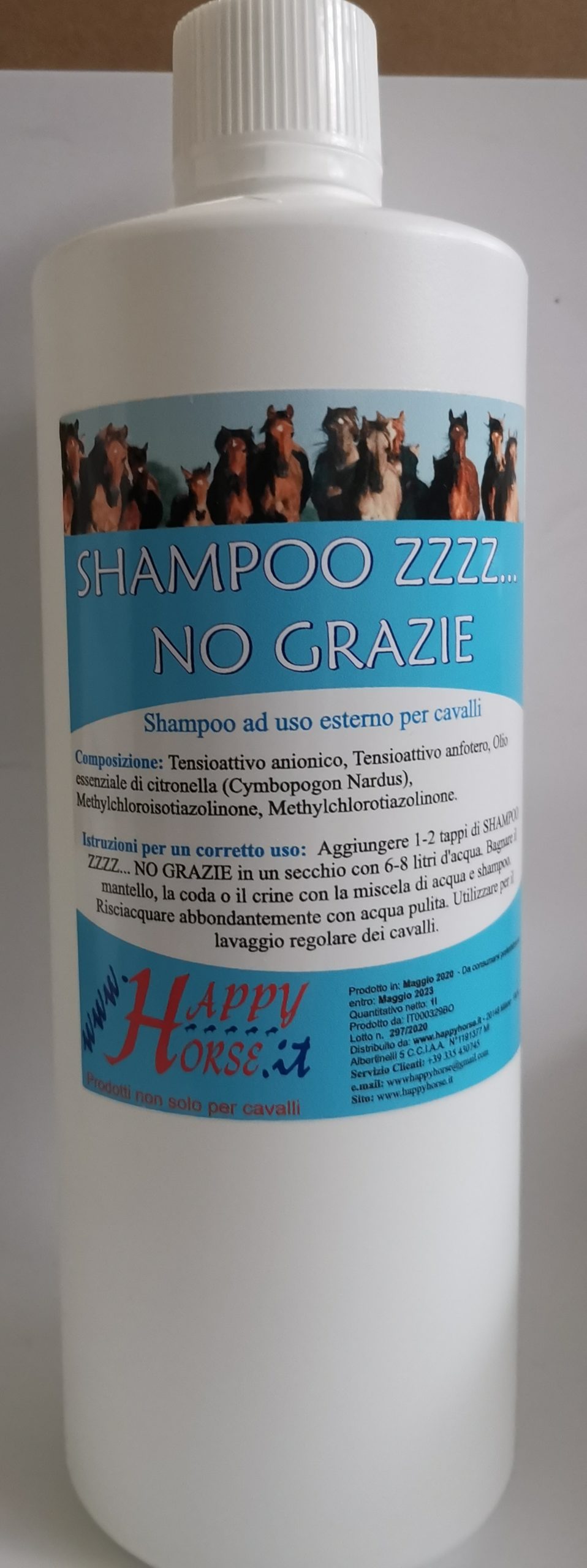 HAPPY zzz.. no grazie SHAMPOO 1000 ml - HappyHorse - Prodotti